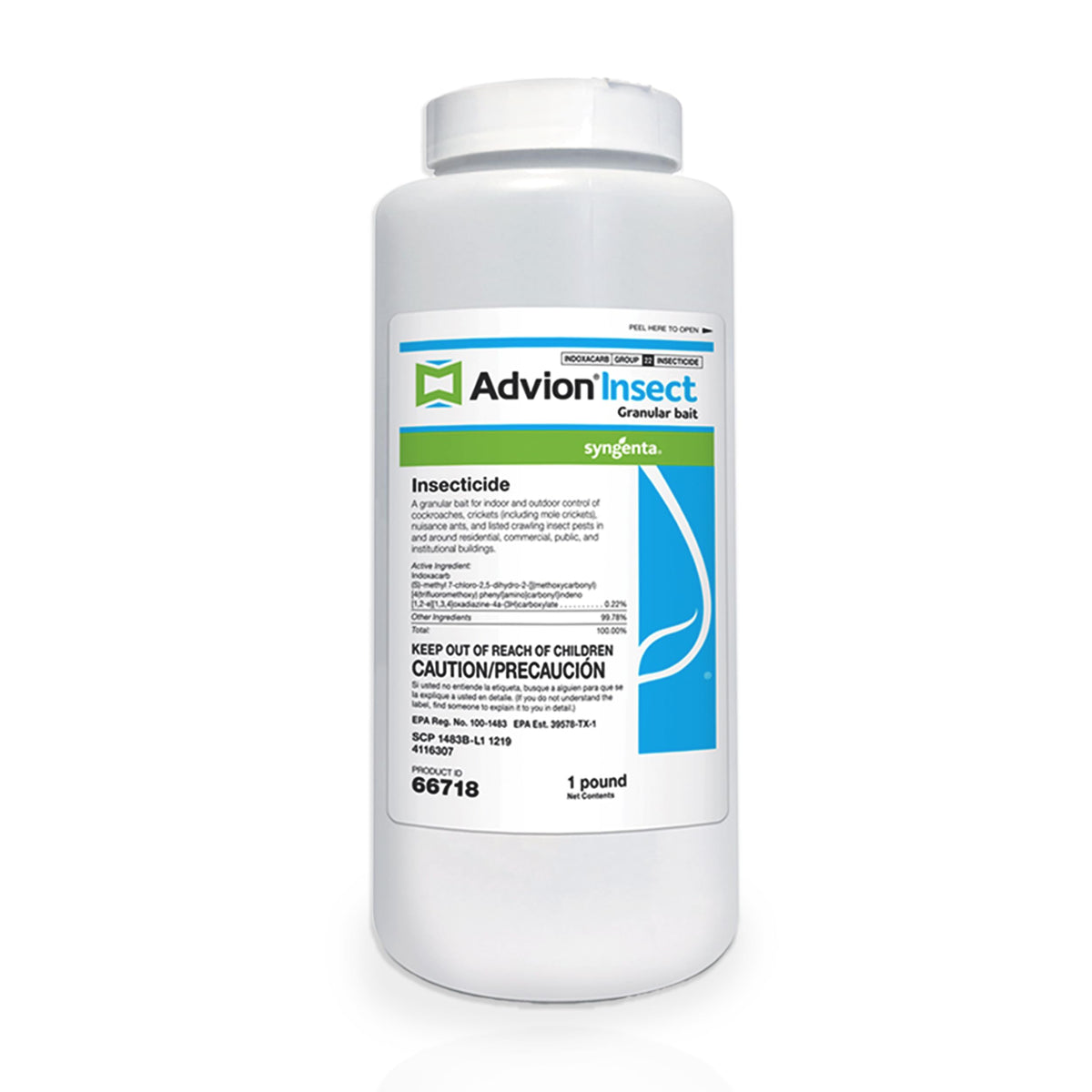Syngenta Advion shaker bottle front showing clear labeling and ready-to-use convenience