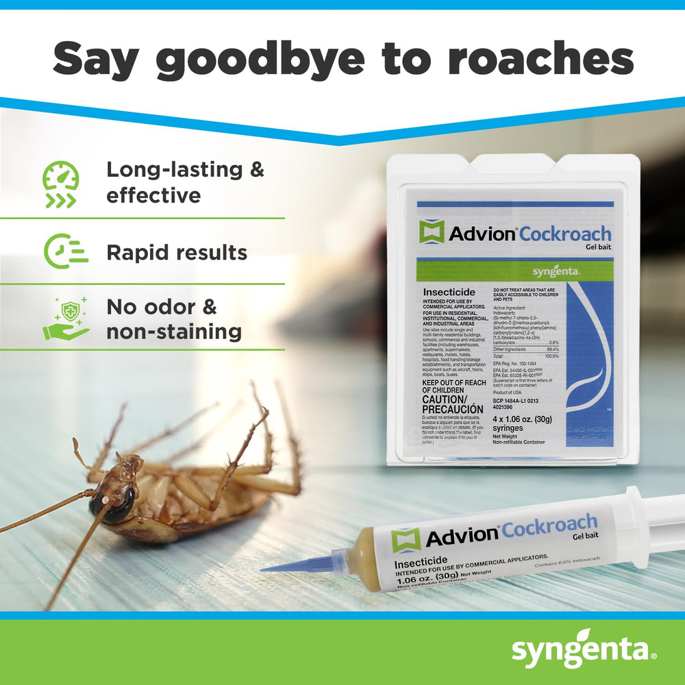 Syngenta Advion syringe tip close-up for precise placement and less waste