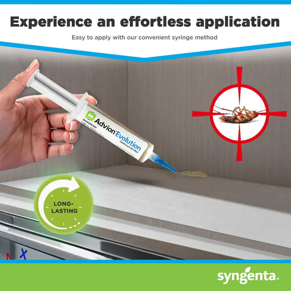 Syngenta application in kitchen with gel in crack showing discreet placement for effective control
