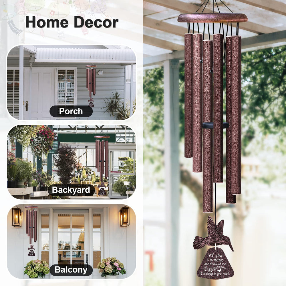 Synhonty chimes held in hand showing scale and practical outdoor placement