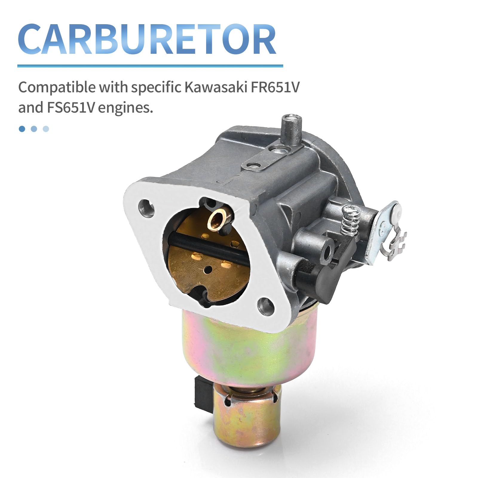 SYOWADA carburetor installed on Kawasaki engine demonstrating correct fit
