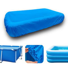SYPGIHNA front view of rectangular pool cover showing full fit benefit