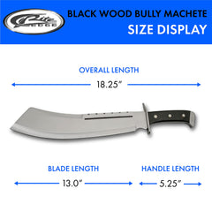 SZCO machete in heavy-duty nylon sheath ready for safe carry and quick access