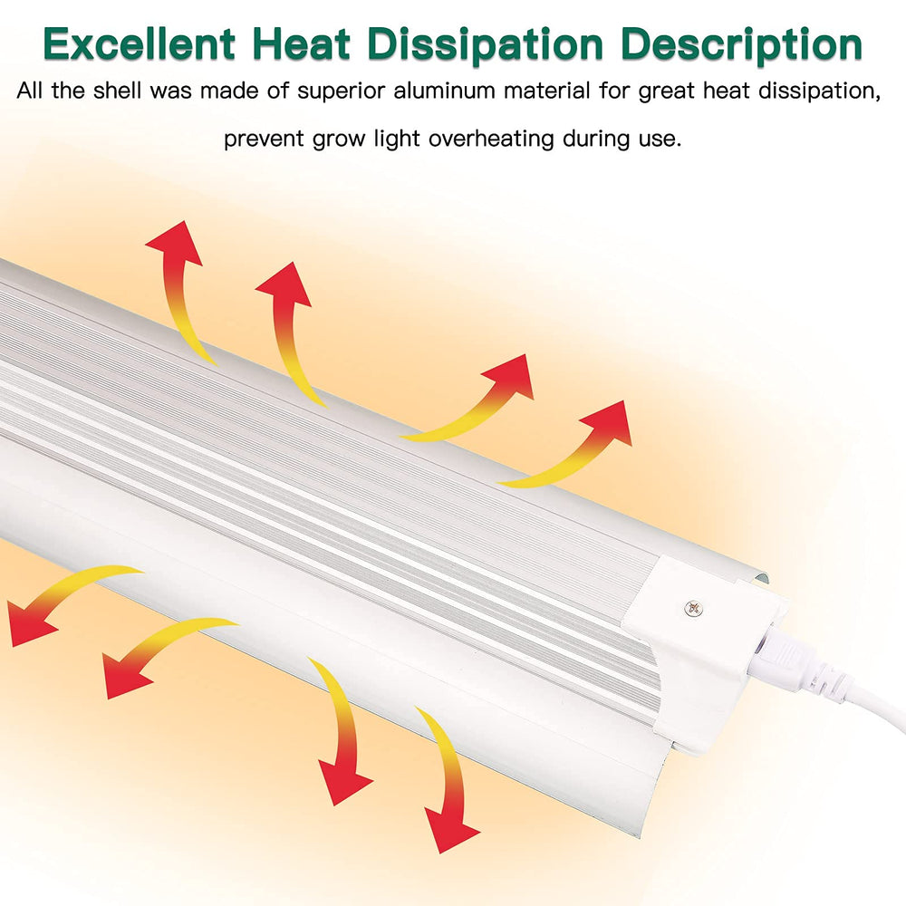 SZHLUX aluminum heat sink underside showing thermal design that extends LED lifespan