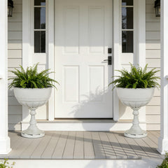 Sziqiqi weathered antique white finish close-up protecting metal and aging gracefully
