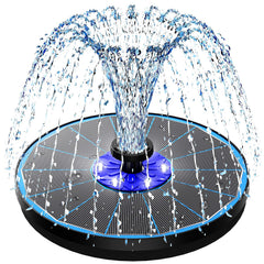 SZMP front view of floating fountain showing elegant spray and stability