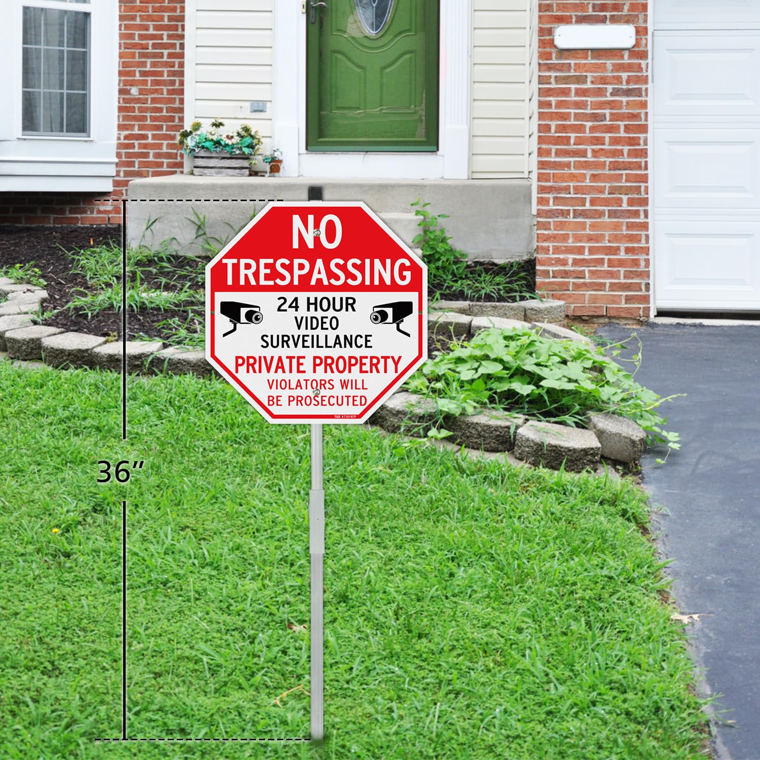 T&R sign beside ruler showing 12x12 size for accurate scale and planning