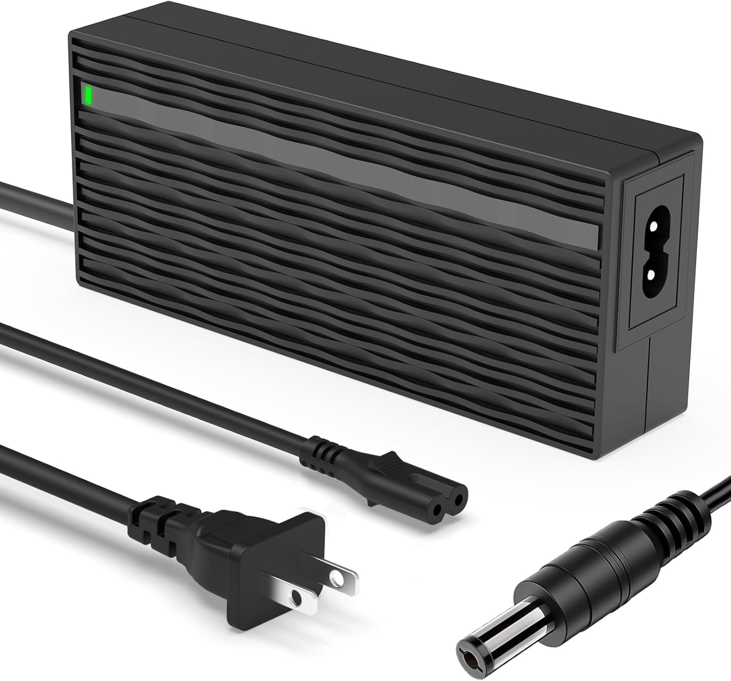 T POWER front view adapter showing compact design and safe charging