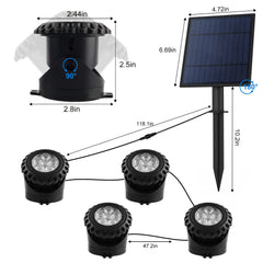 T-SUN close-up of six LED beads and adjustable head, bright wide-beam benefit