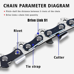 T.TAOMI drive links with oil grooves highlighting improved lubrication and life