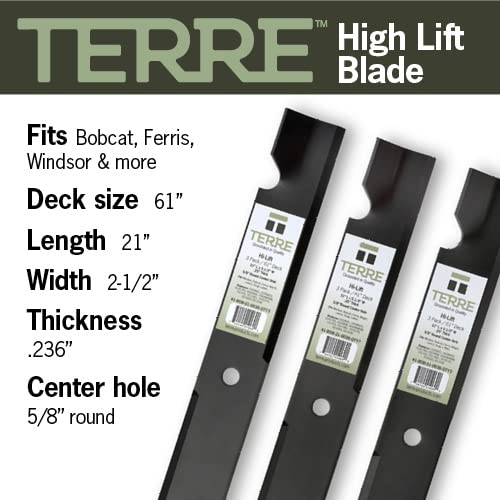 T TERRE close-up of sharpened blade edge for improved clean cutting