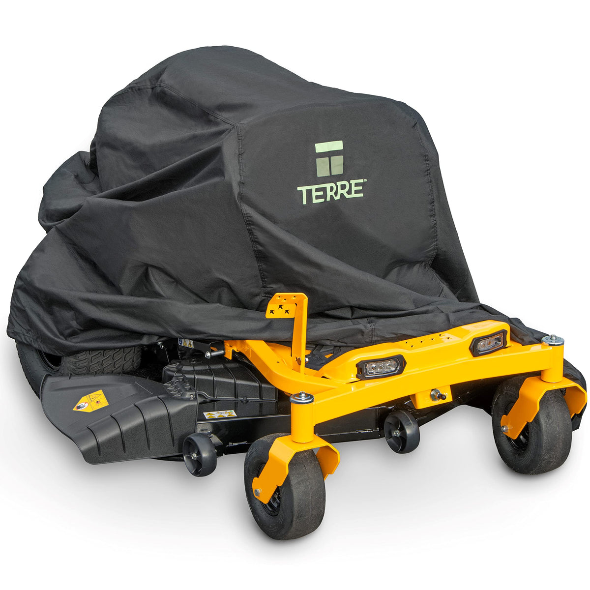 T TERRE cover front view showing full fit and protection benefit
