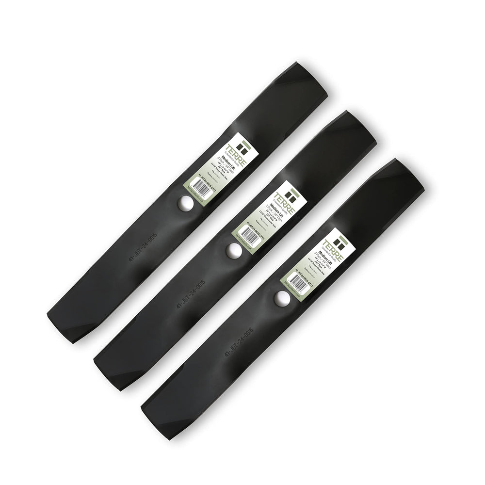 T TERRE front packaging showing three 54 inch blades and benefits