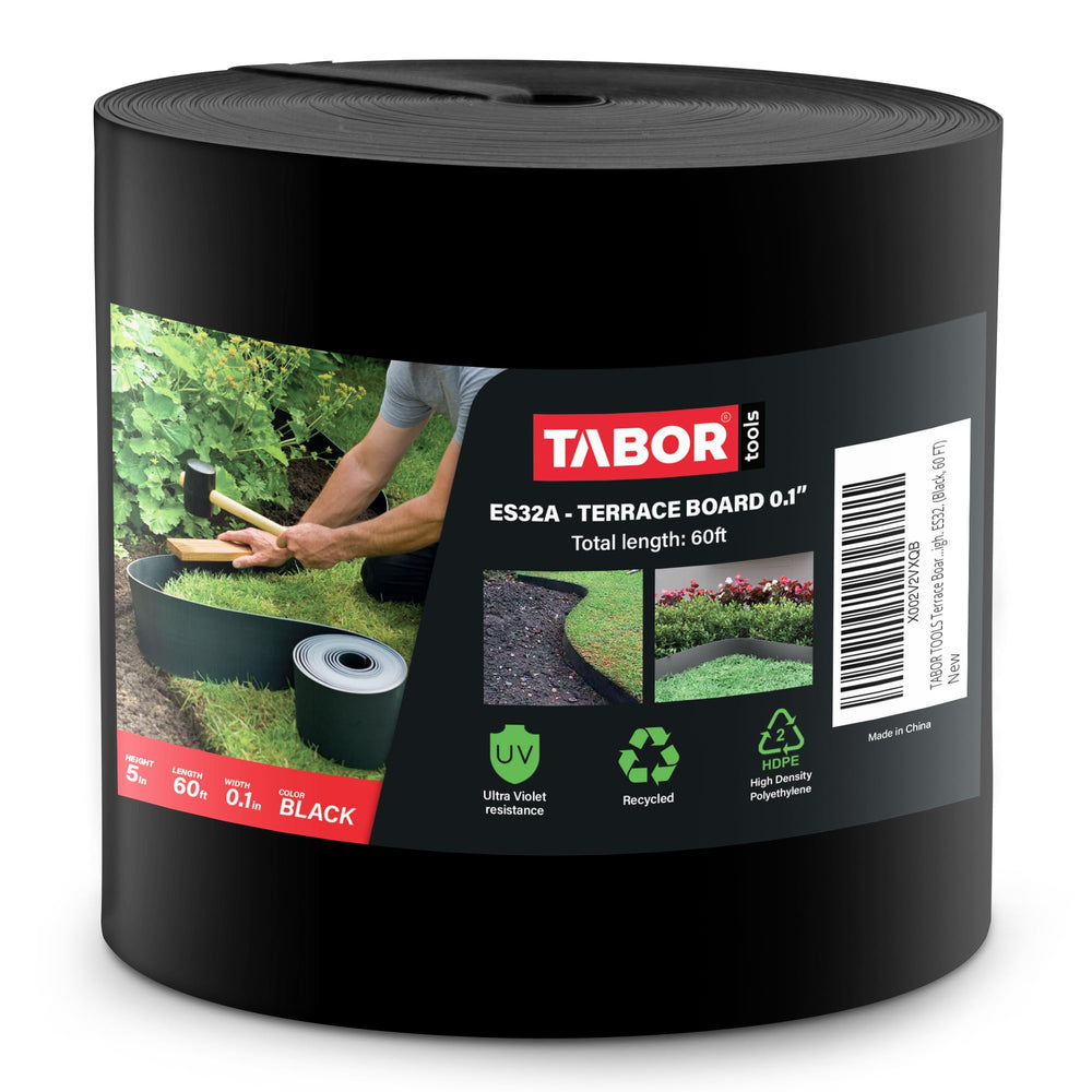 TABOR TOOLS roll view showing full 40 ft edging and easy handling benefit