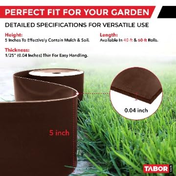 TABOR TOOLS installed along a flower bed showing clean separation and reduced maintenance