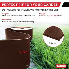 TABOR TOOLS installed along a flower bed showing clean separation and reduced maintenance