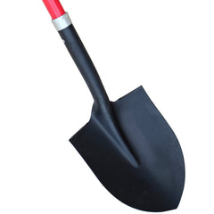 TABOR TOOLS close-up of tempered-steel blade highlighting pointed tip for penetrating soil
