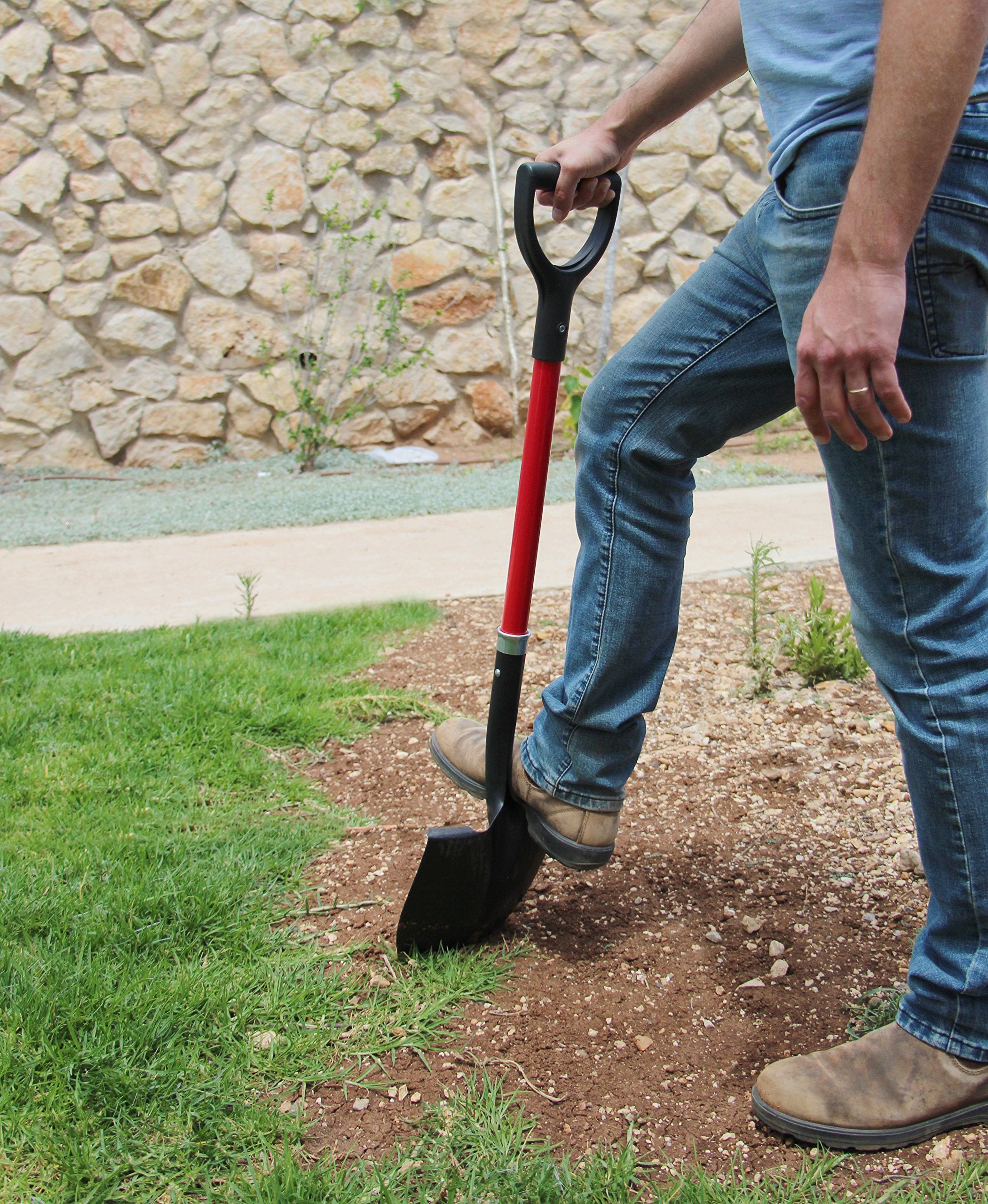 TABOR TOOLS D-grip handle closeup providing non-slip comfort and secure control