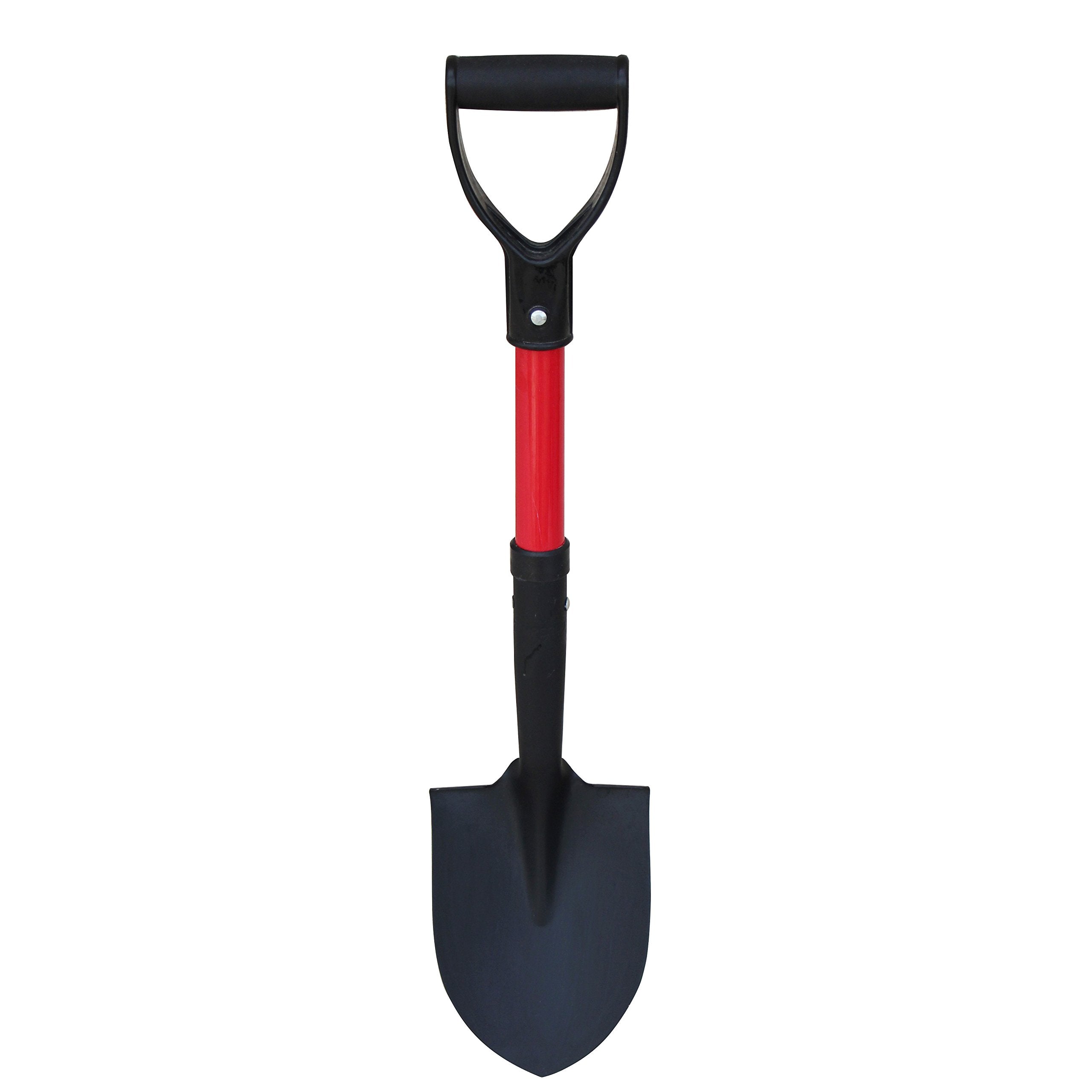 TABOR TOOLS close-up of round-point tempered steel blade showing rust-resistant powder coat benefit