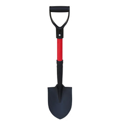 TABOR TOOLS close-up of round-point tempered steel blade showing rust-resistant powder coat benefit