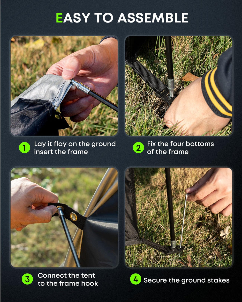 TACXO backyard lifestyle scene protecting bikes and outdoor gear