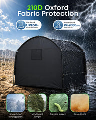 TACXO close-up of 210D fabric showing tear resistance and durability