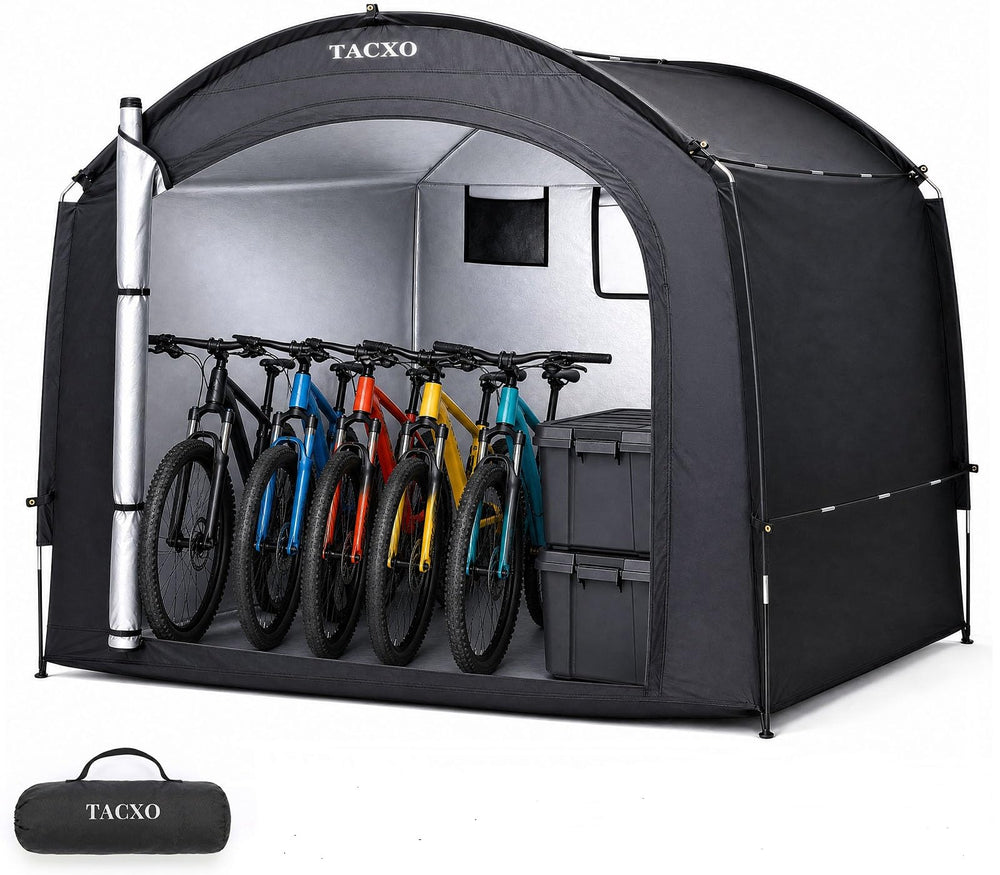TACXO front view showing waterproof protection and tidy storage