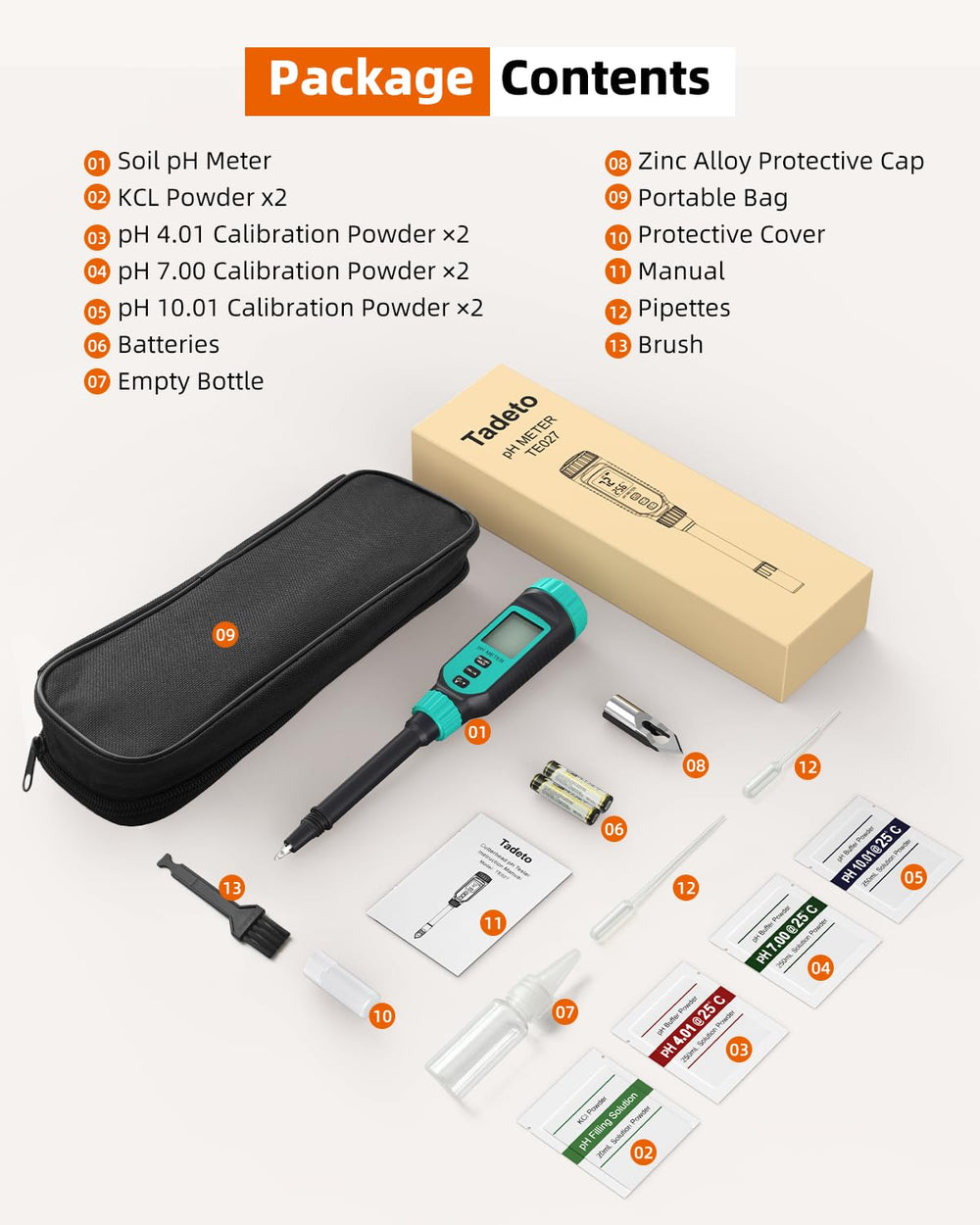 Tadeto next to a hand showing compact size and easy field portability