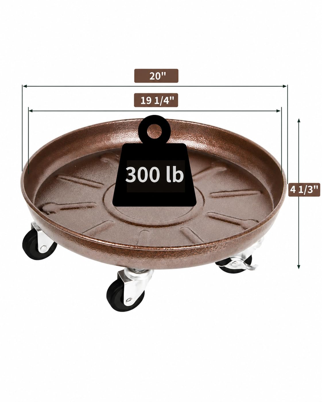 Tadpolebaby lockable caster detail highlighting solid rubber wheels for smooth movement