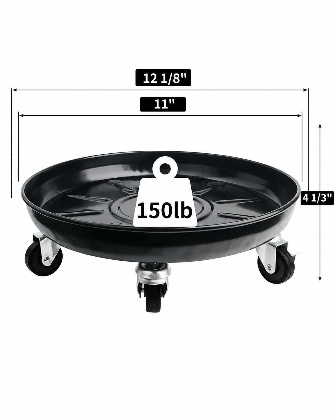 Tadpolebaby tray detail showing shallow rim to catch overflow and protect floors