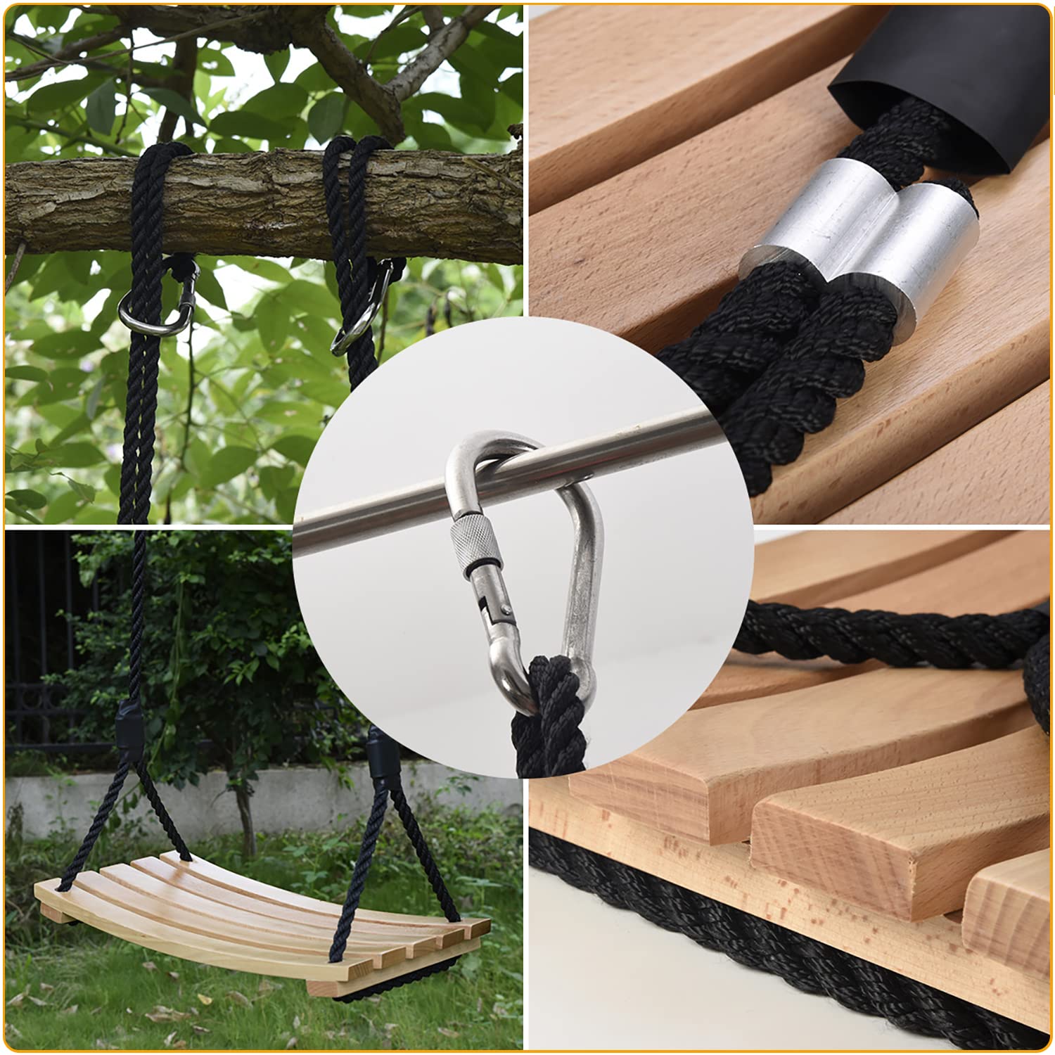 Taeku swing hanging indoors illustrating versatile placement benefits
