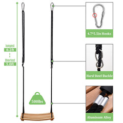 Taeku rope and buckle detail showing adjustable length and secure leveling benefit