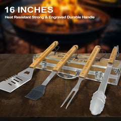 Taesun wooden handle close-up highlighting comfortable grip and control