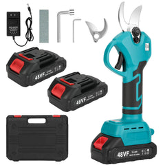 TAEYONK front view of cordless pruner showing compact design and balanced grip benefit