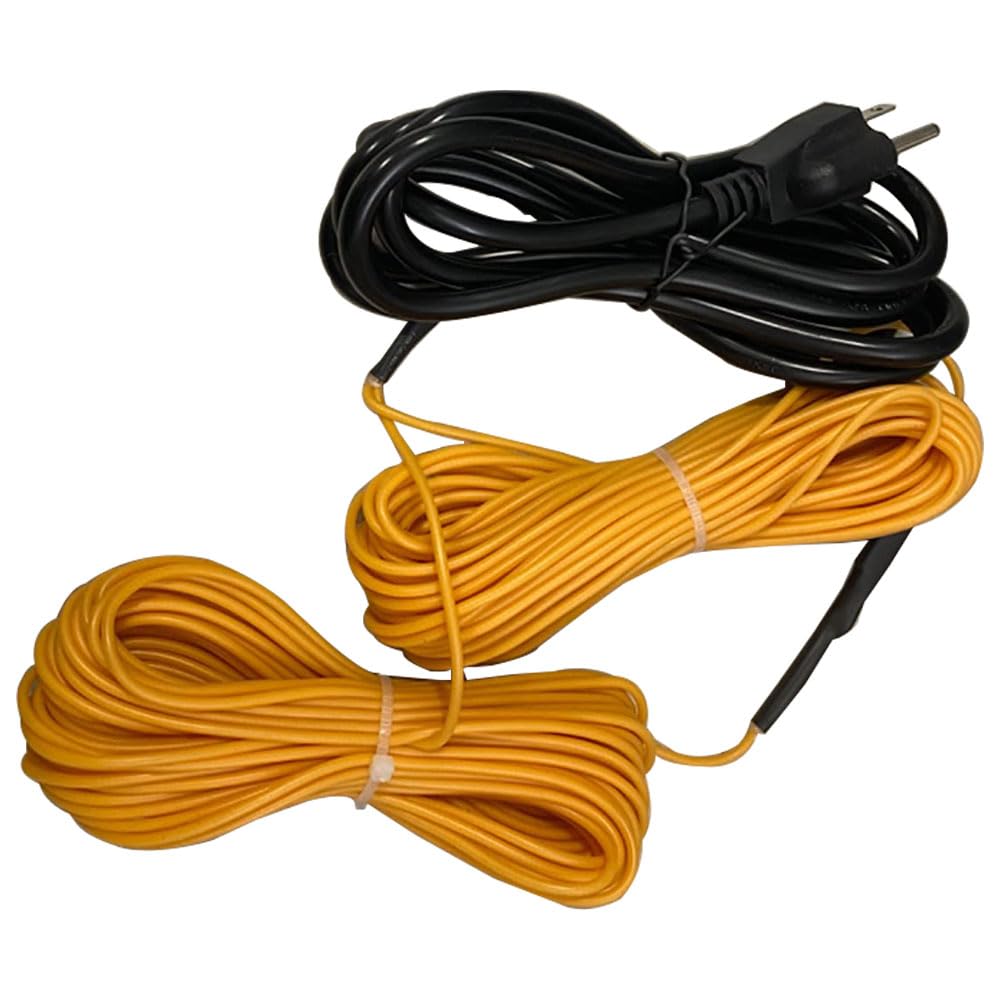 TAFALAA product front view showing 98ft soil heating cable and packaging benefit: clear identification