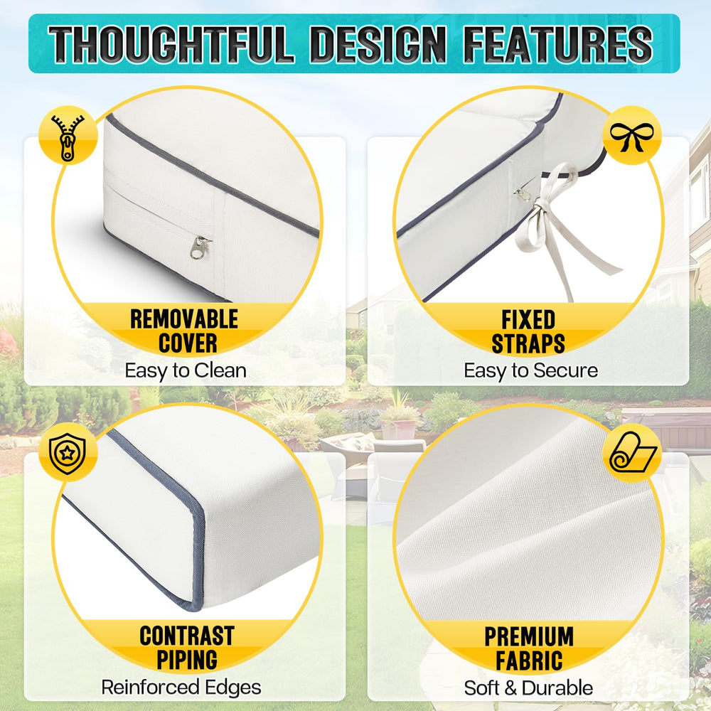 TaiBest cushion on poolside lounge illustrating quick-dry outdoor use