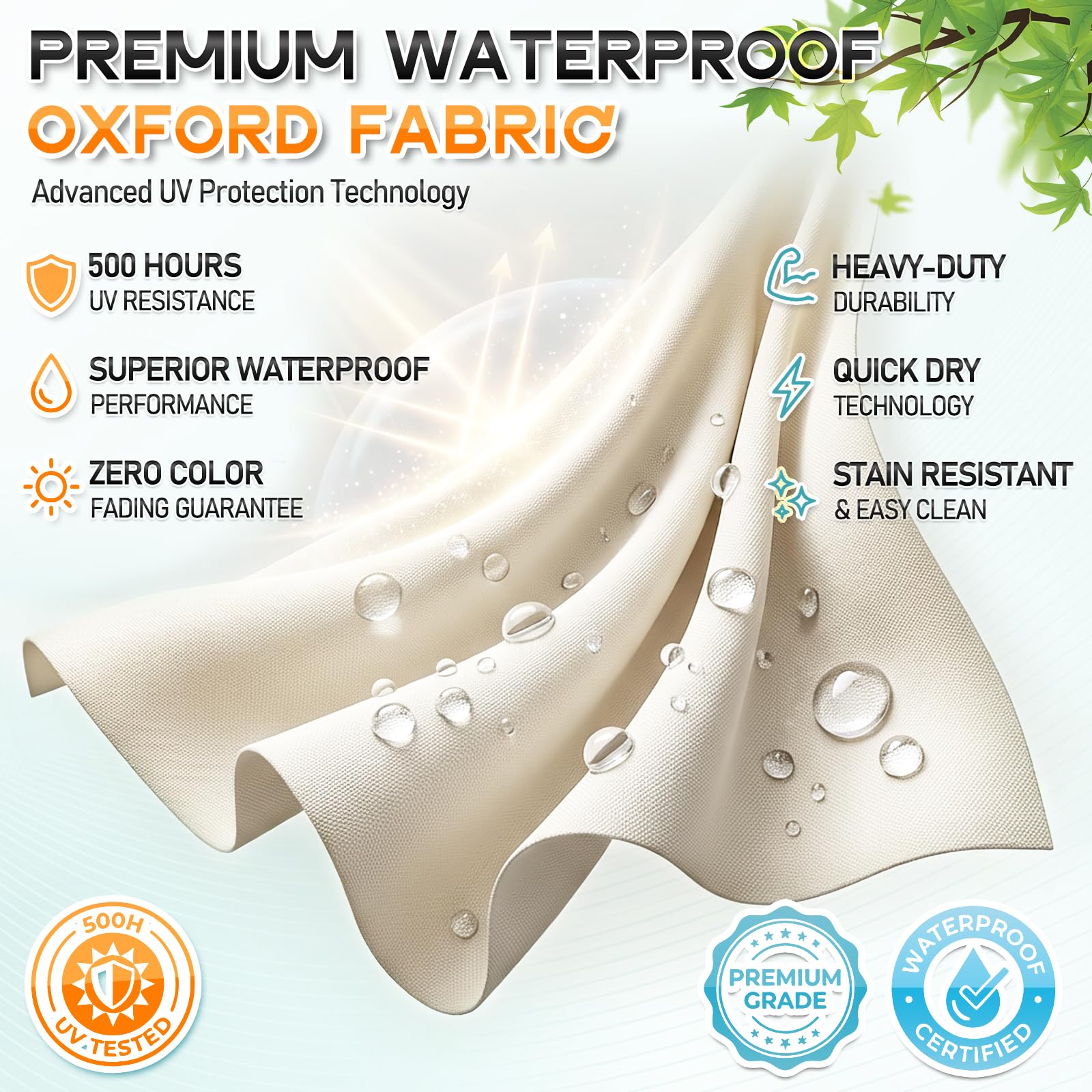 TaiBest non-slip back with adjustable strap securing cushion for stable use