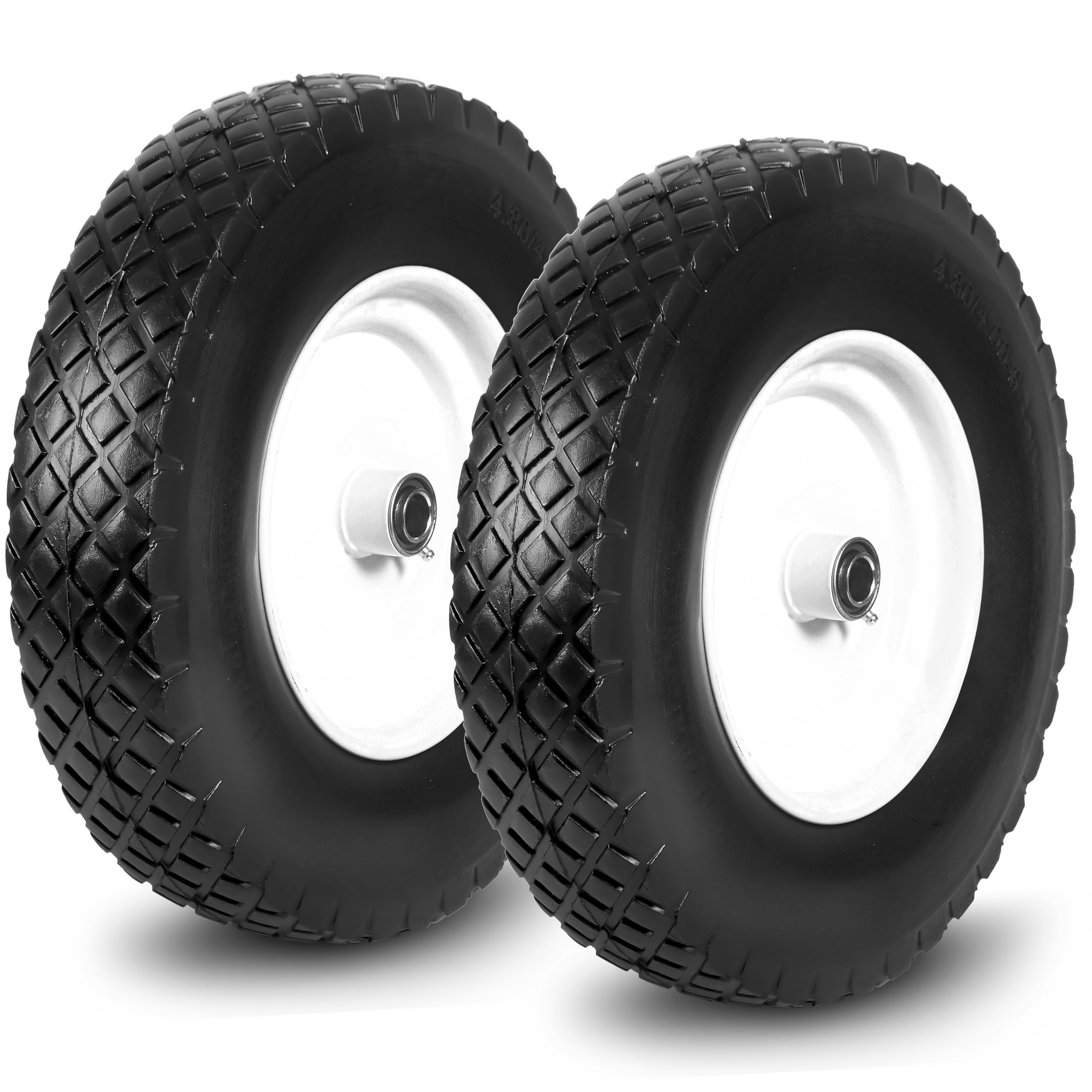 Taifa front view of 16 inch airless wheel showing durable rim and full profile benefit