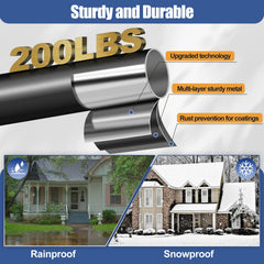 TAILERNRUYE close-up of metal texture and anti-rust coating ensuring long-lasting outdoor use