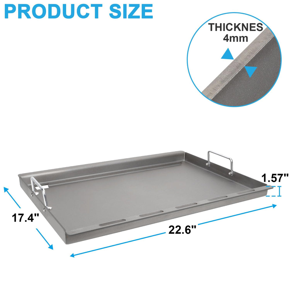TAILGRILLER close-up of steel surface texture for superior searing benefit