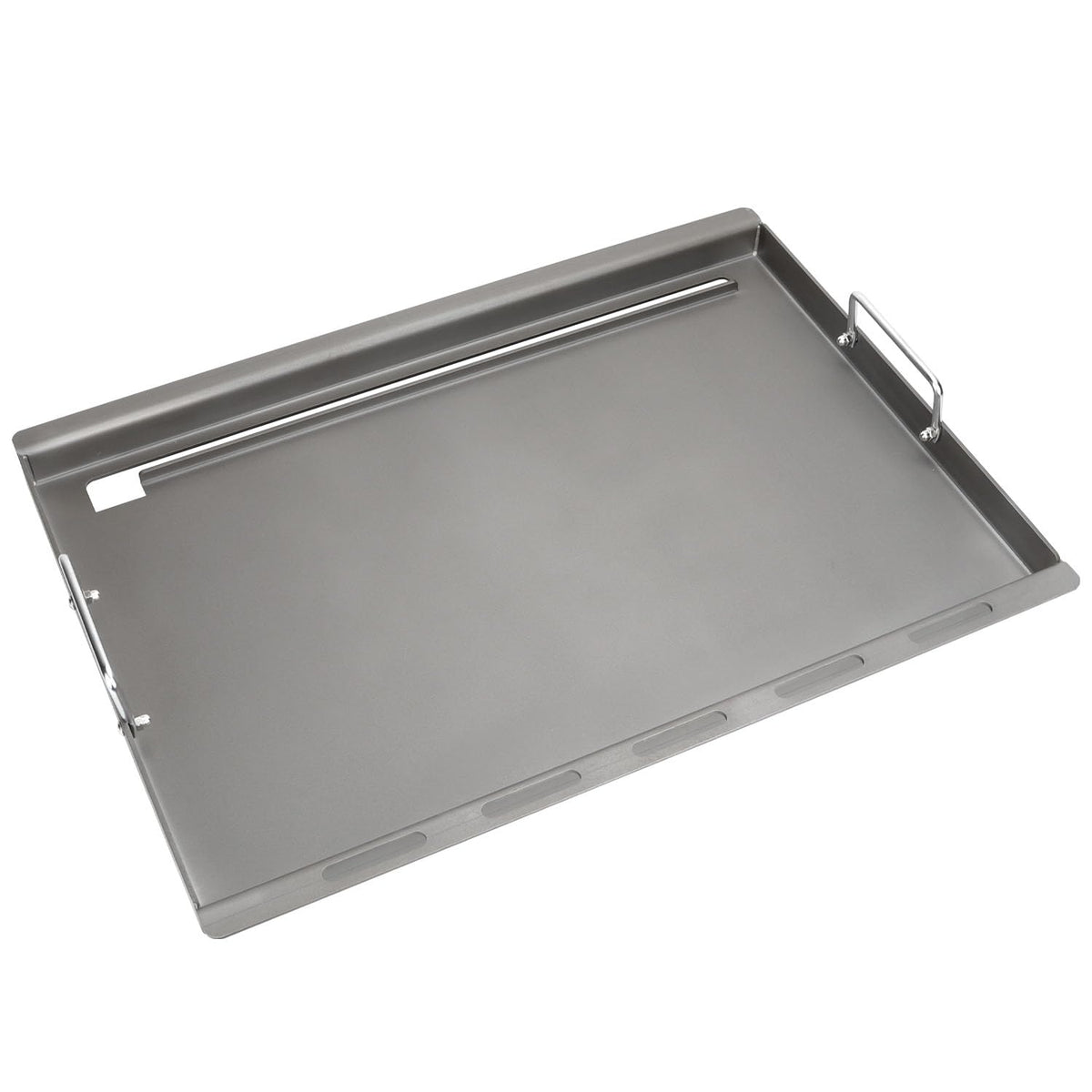 TAILGRILLER griddle installed on Weber Genesis showing full coverage and even heat
