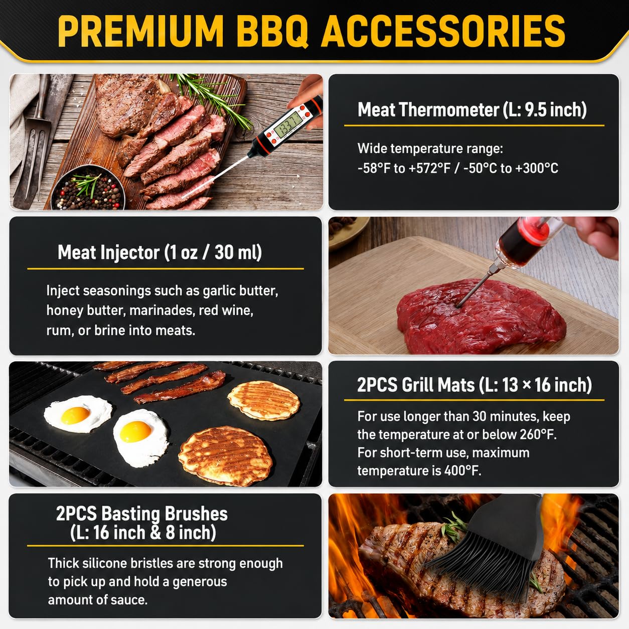 Taimasi grill mats with fish preventing sticking and protecting delicate fillets