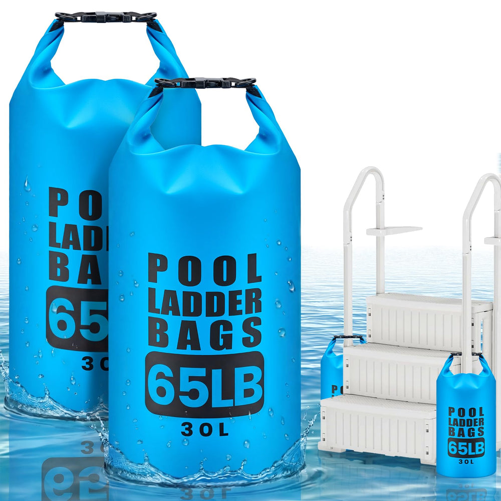 TAINAT front view of two pool weight bags showing sturdy construction and capacity