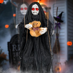 TAINAT front view hanging doll with lifelike pose for dramatic curb appeal