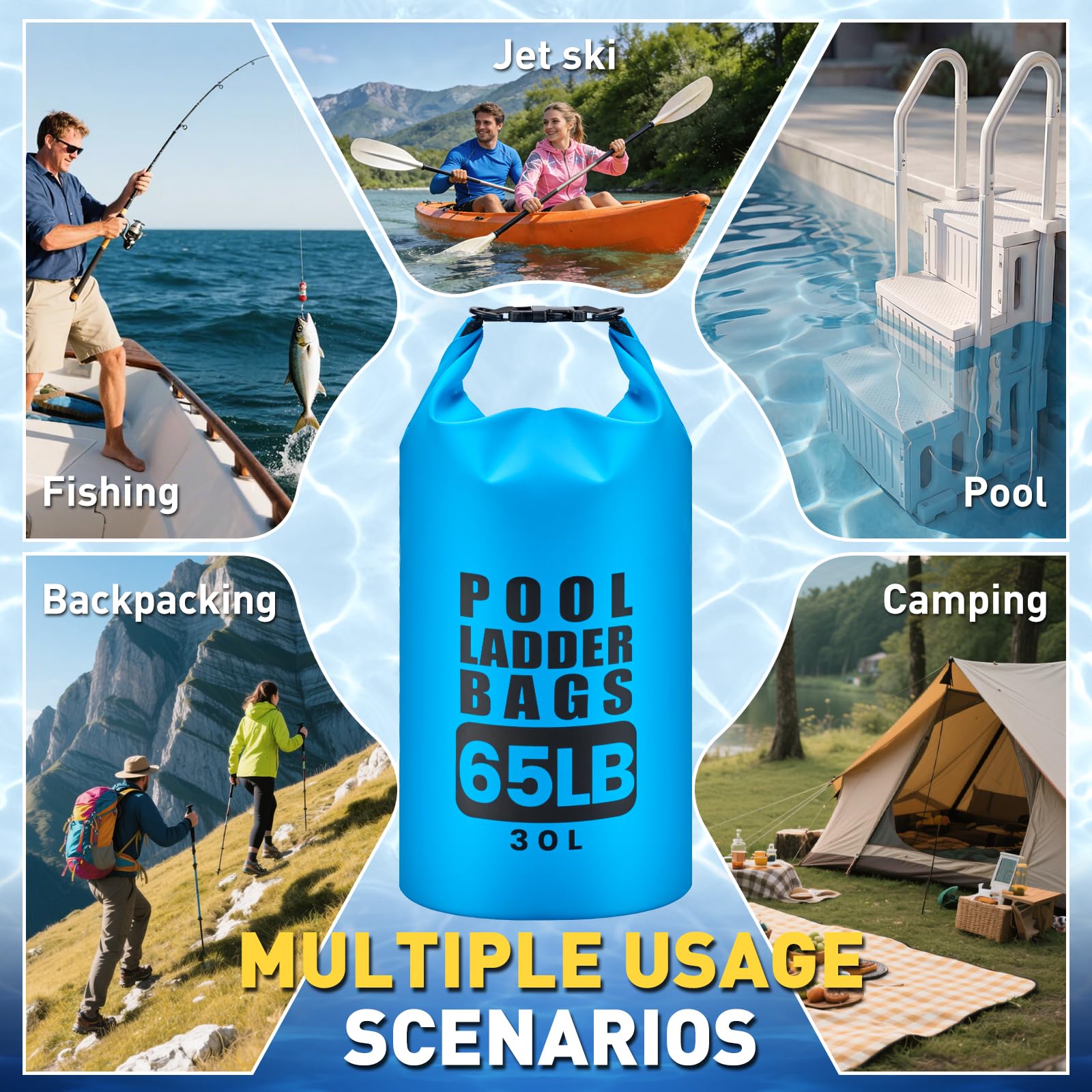 TAINAT bag used on gazebo leg showing versatile anchoring and wind resistance