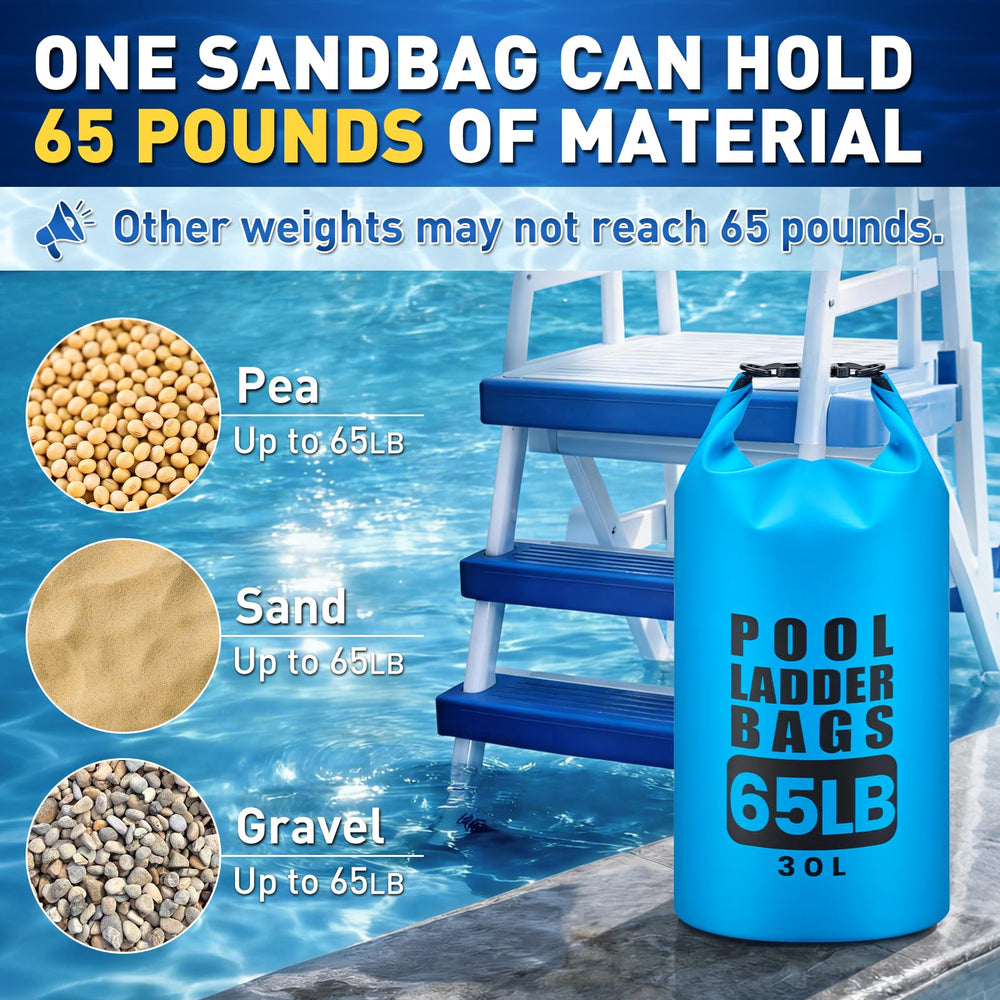 TAINAT wide opening filled with sand for fast, low-mess filling and secure weight
