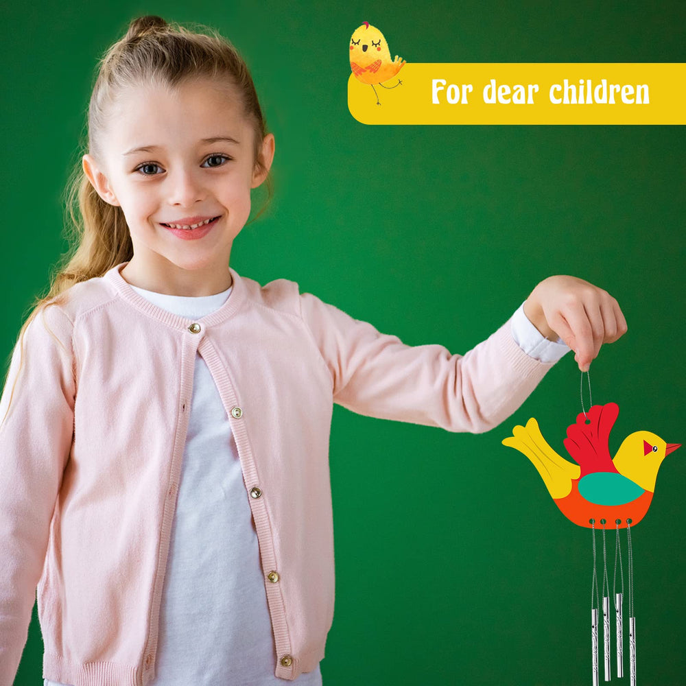 Taiyin assembled bird chimes hanging in garden showing charming visual impact