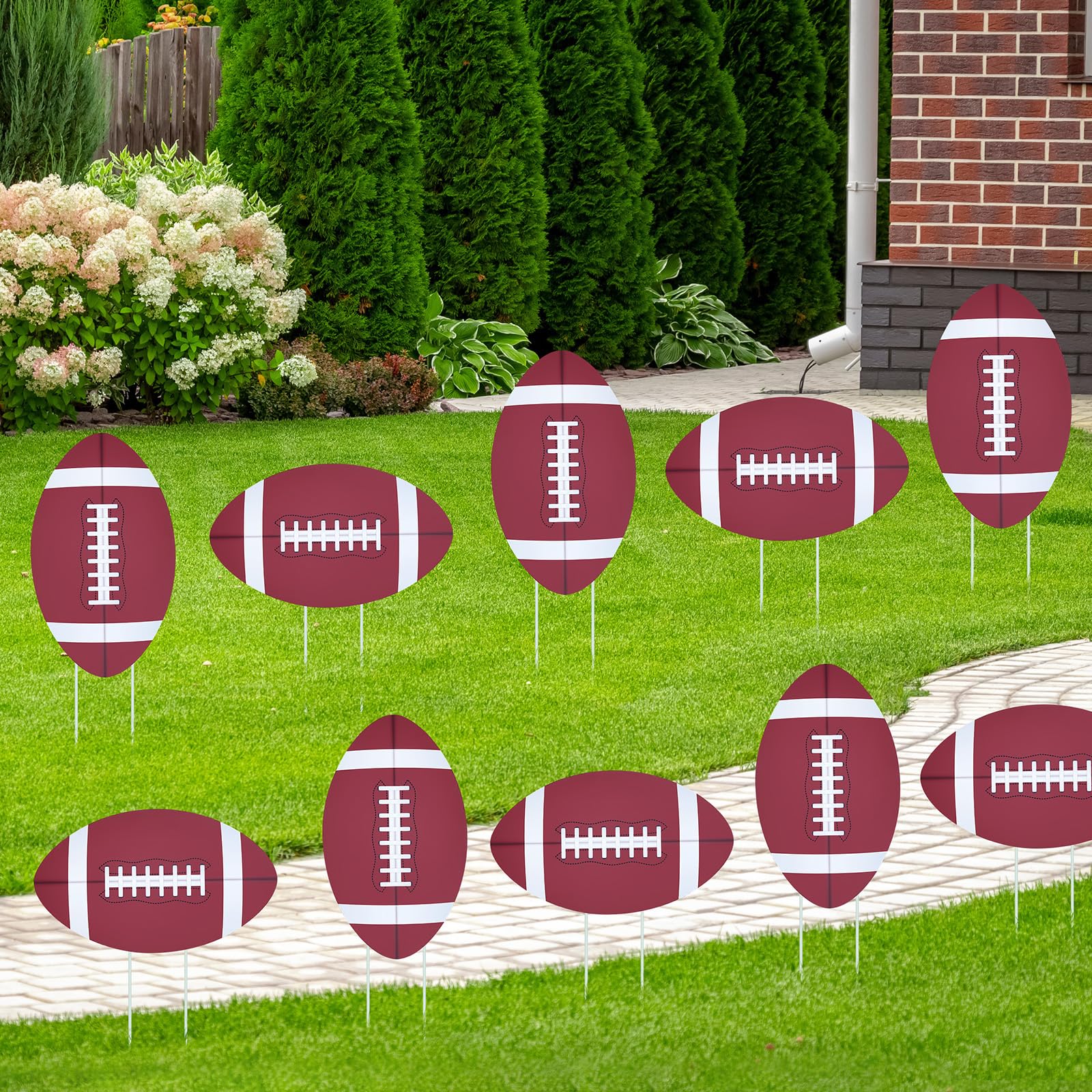 Taiyin sign next to football showing scale for clear size reference
