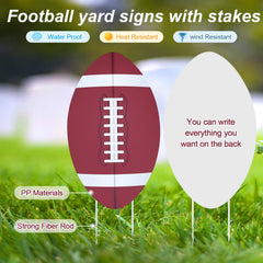 Taiyin yard display with signs lined up showing festive game-day appeal