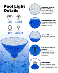 Tandanic heat-sink fins on bulb back for reliable cooling and lifespan